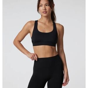 Vuori Black Stride Bra Size XS NWOT